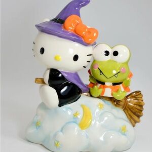 **NWOB** Sanrio Hello Kitty and Keroppi Witch Figurine - Blue Sky